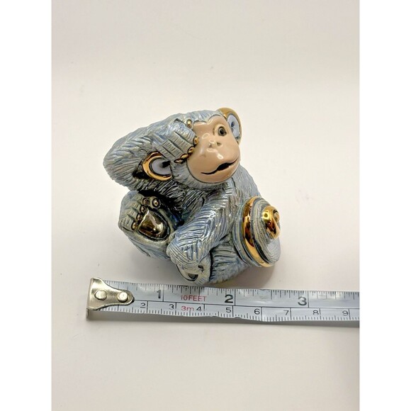 DeRosa Rinconada Family Figurine Baby Monkey-Zodiac 2016 F386 Used with Box - Picture 12 of 13